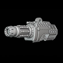 Load image into Gallery viewer, Barrage Mortar arm weapon compatible with Adeptus Titanicus Warlord Titans
