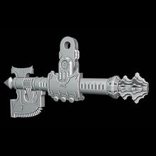 Load image into Gallery viewer, Godbreaker Axe Arm Weapon compatible with Adeptus Titanicus Warmaster Titans
