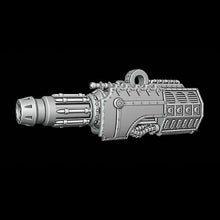 Load image into Gallery viewer, Barrage Mortar arm weapon compatible with Adeptus Titanicus Warlord Titans
