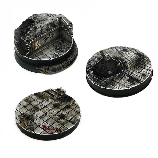 40mm Round Ruined Plaza Scenic Base