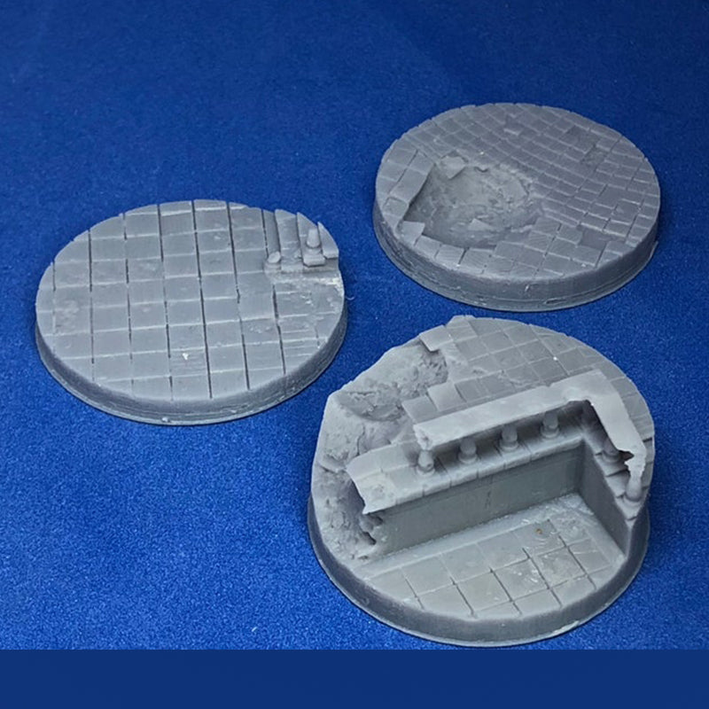40mm Round Ruined Plaza Scenic Base