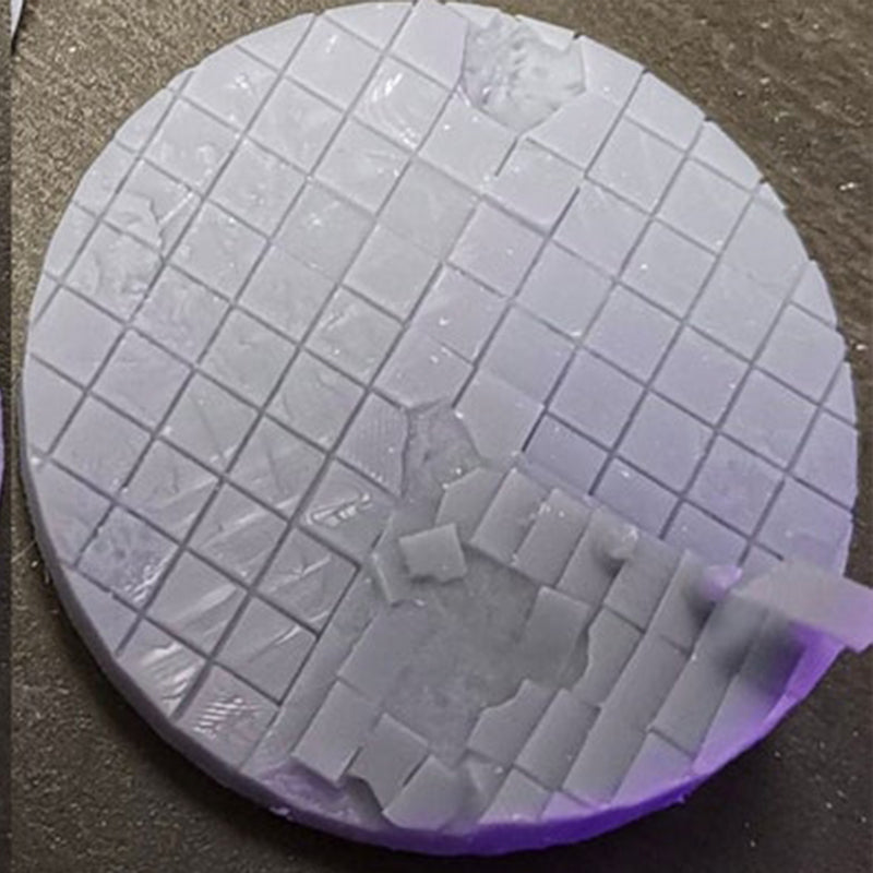 50mm Round Ruined Plaza Scenic base set (2 Bases)