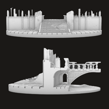 Load image into Gallery viewer, 105mm Oval Ruined Plaza #3 Scenic Base
