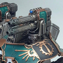 Load image into Gallery viewer, Twin Laser Carapace Weapons (pair of 2 guns) compatible with Adeptus Titanicus Warlord Titans

