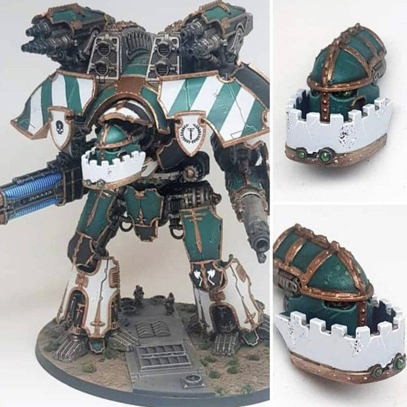 Command Head & Emblem Plates compatible with Adeptus Titanicus Warlord Titans