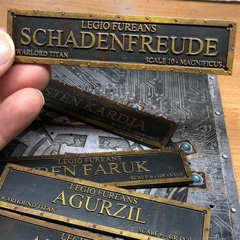 Terminal Plate Bundle - 5 Personalised Terminal Plates for your models!