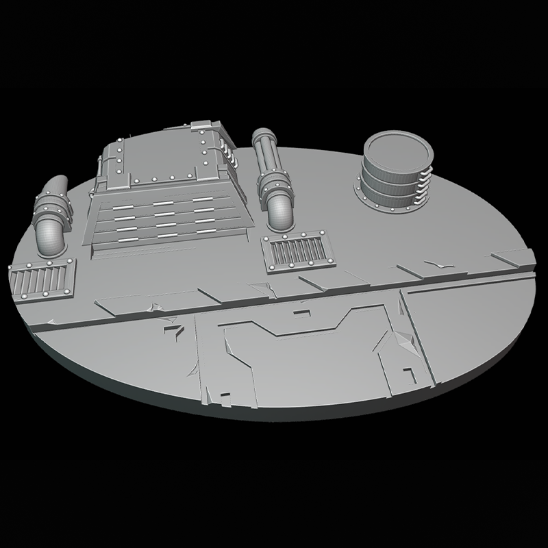 105mm Oval Outpost #A Scenic Base