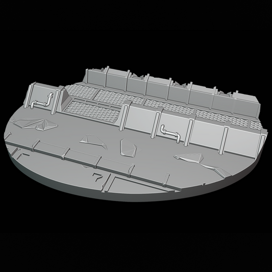 105mm Oval Outpost #B Scenic Base