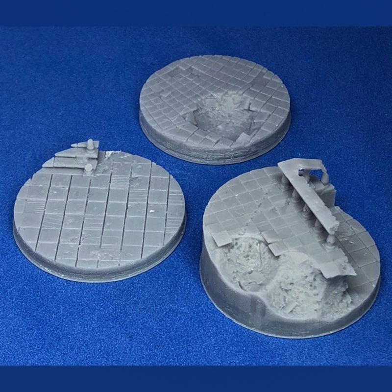 40mm Round Ruined Plaza Scenic Base