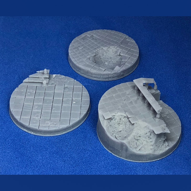 40mm Round Ruined Plaza Scenic Base
