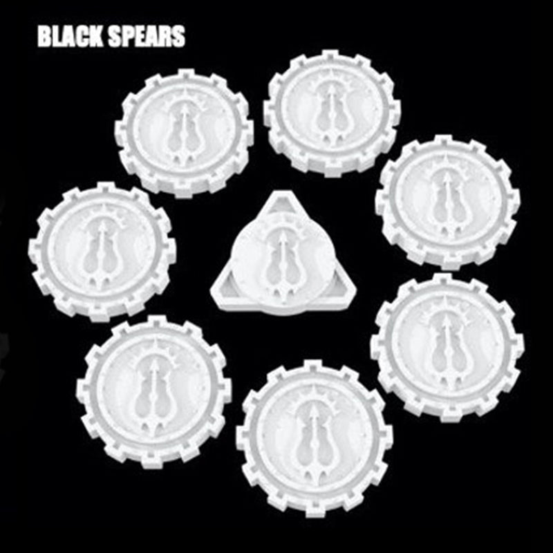 Black Spears Maniple Token Set compatible Adeptus Titanicus Terminals
