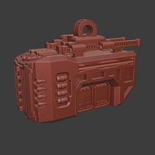 Load image into Gallery viewer, Mammoth Assault Pod (Closed Doors) RIGHT HANDED ARM compatible with Adeptus Titanicus Warlord Titans
