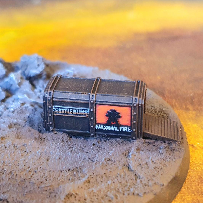 Pack of Ten Scenic Containers compatible with Adeptus Titanicus and 8mm scale games