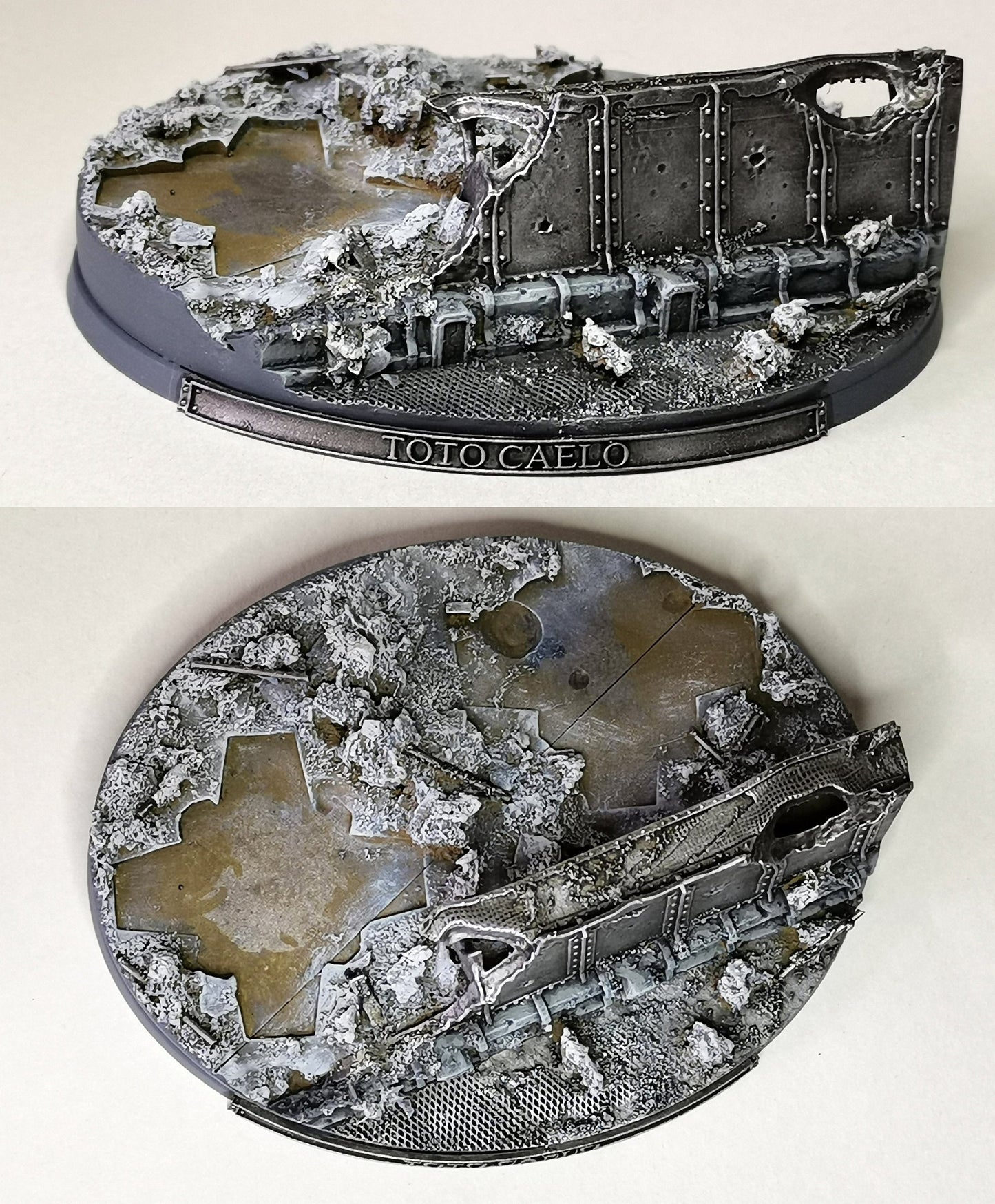120mm Oval City Wall Scenic Base