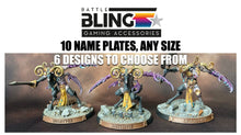 Load image into Gallery viewer, 10 &quot;Eye of the Storm&quot; Name Plates Bundle  - 10 Personalised Name Plates for your models!

