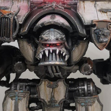 Load image into Gallery viewer, Possessed Head &amp; Emblem Plates compatible with Adeptus Titanicus Warlord Titans

