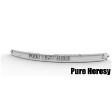 Load image into Gallery viewer, Ten &quot;Pure Heresy&quot; Name Plate Bundle - 10 Personalised Name Plates for your models!
