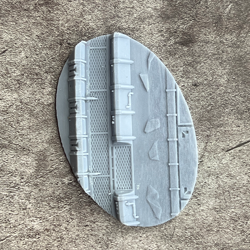 105mm Oval Outpost #B Scenic Base