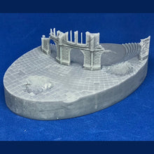Load image into Gallery viewer, 105mm Oval Ruined Plaza #1 Scenic Base
