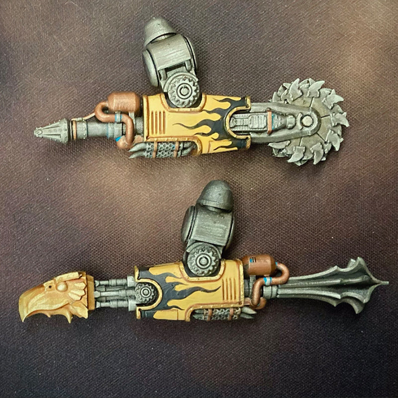 Power Ram + Saw Blade Weapon Arms (2 weapons)